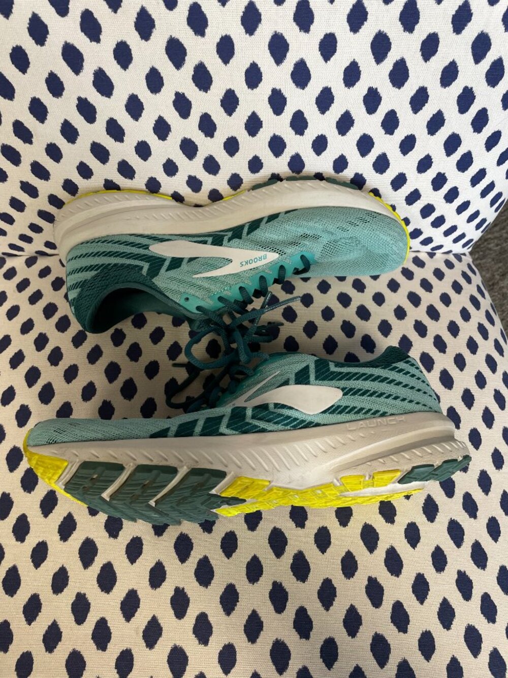 Brooks Launch 6 Green Shoes Size 8 - Picture 3 of 8